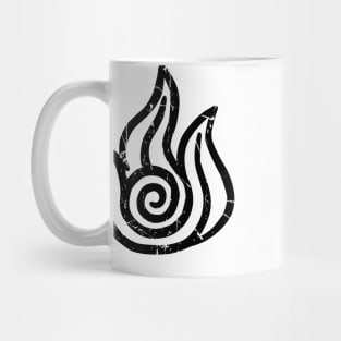 Fire black symbol Mug